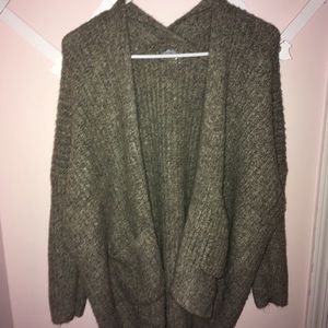Gray cardigan